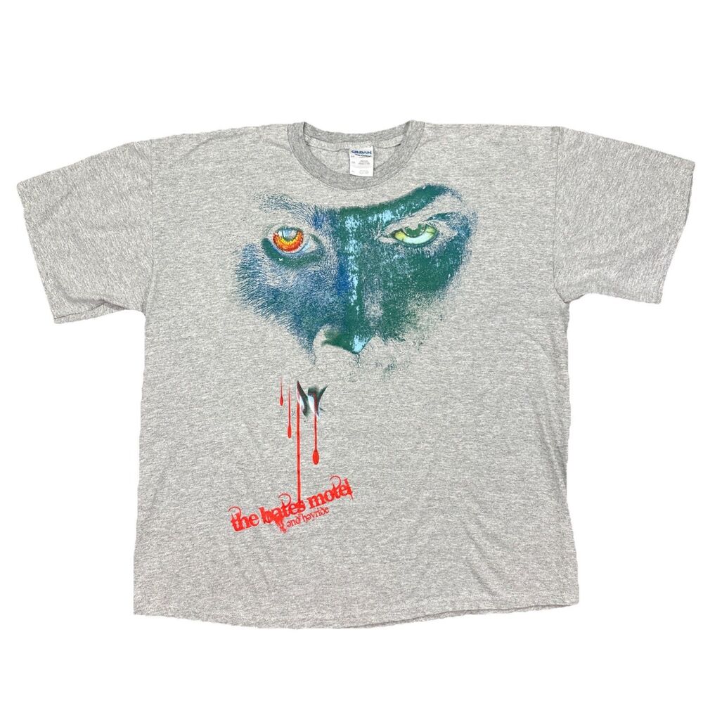 Bates Motel & Haunted Hayride Horror Double Sided Graphic Shirt Mens XL